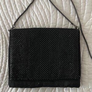 BCBG Max Azria Black Metal Mesh Clutch